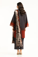 3PC Khaddar Printed Suit with Embroidered IUSTKSD-1262