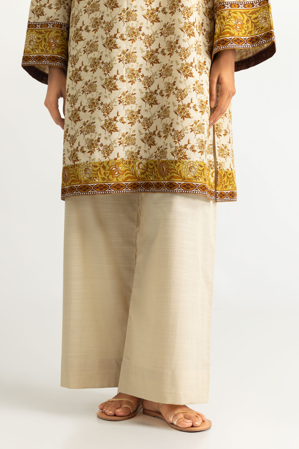 3PC Khaddar Slub Printed Suit