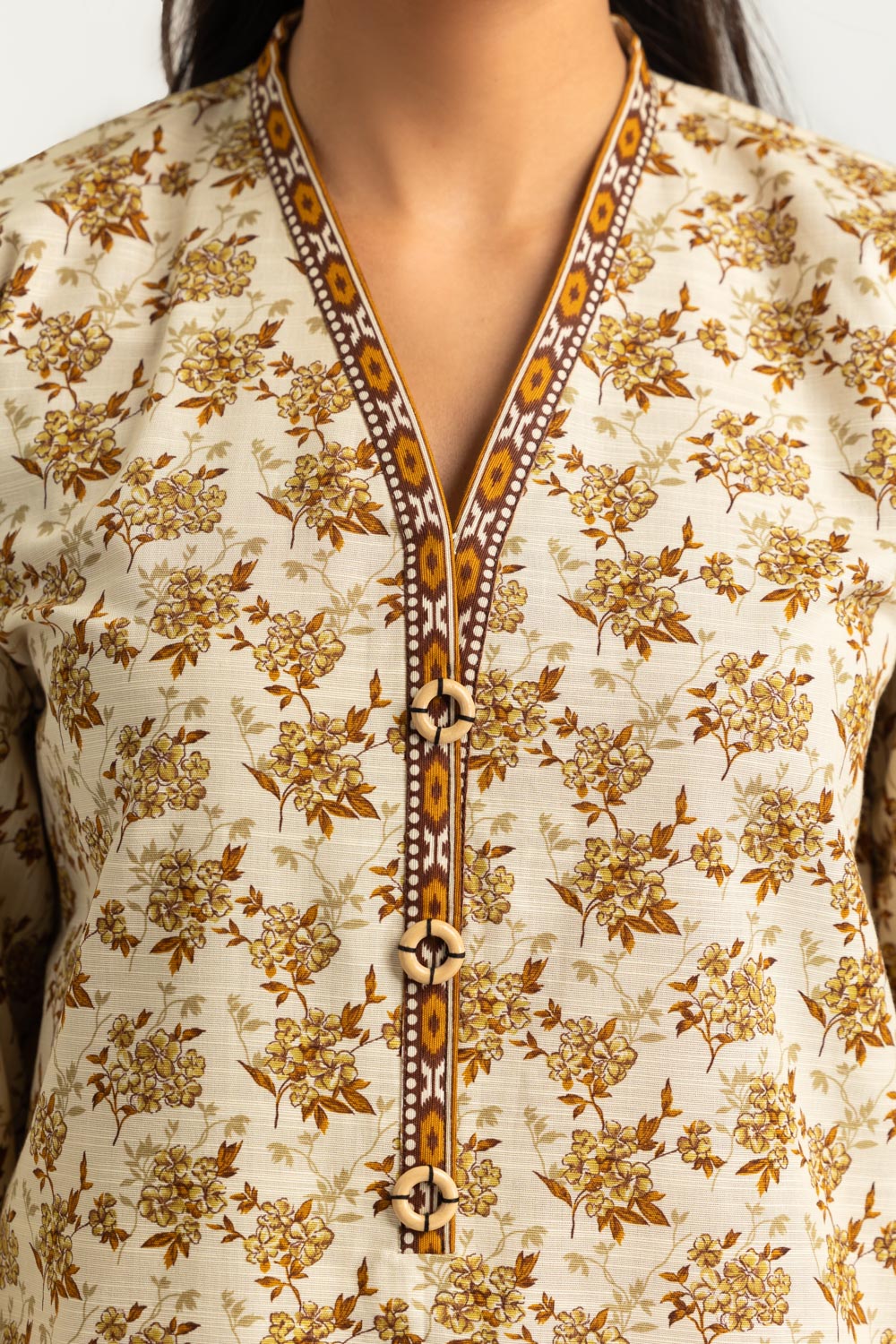 3PC Khaddar Slub Printed Suit