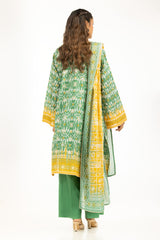 3PC Lacquer Printed Lawn Suit IUSTKSD-2002