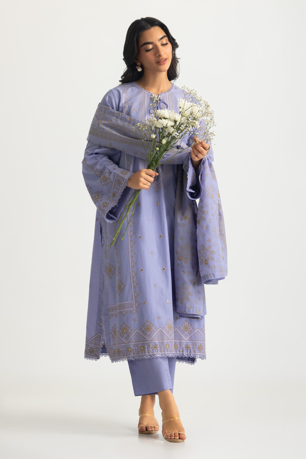 3PC Lawn Embroidered Suit