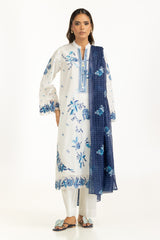 3PC Lawn Embroidered Suit IUSTKSD-1089