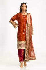 3PC Lawn Embroidered Suit IUSTKSD-1091