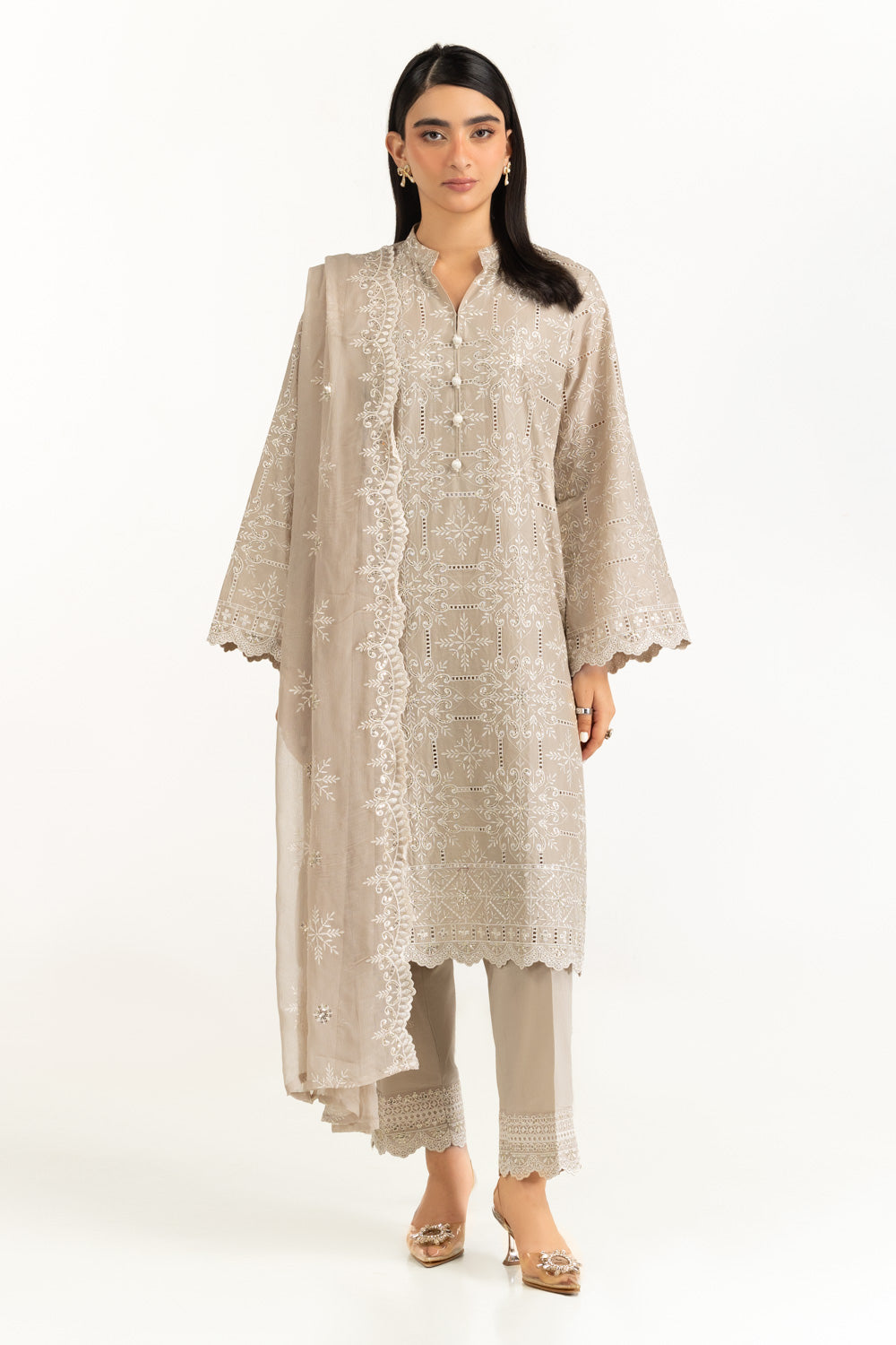 3PC Lawn Embroidered Suit IUSTKSD-1113