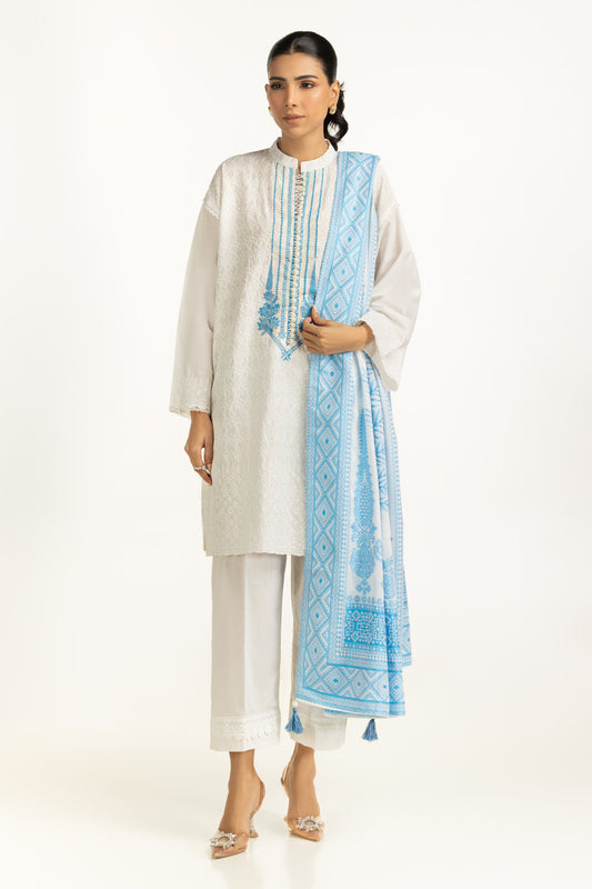 3PC Lawn Embroidered Suit IUSTKSD-1210