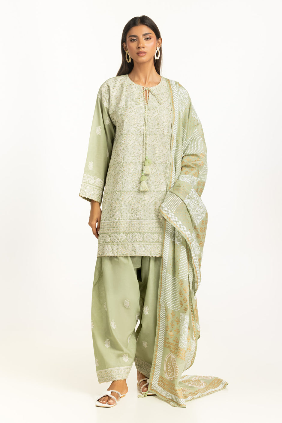 3PC Lawn Embroidered Suit