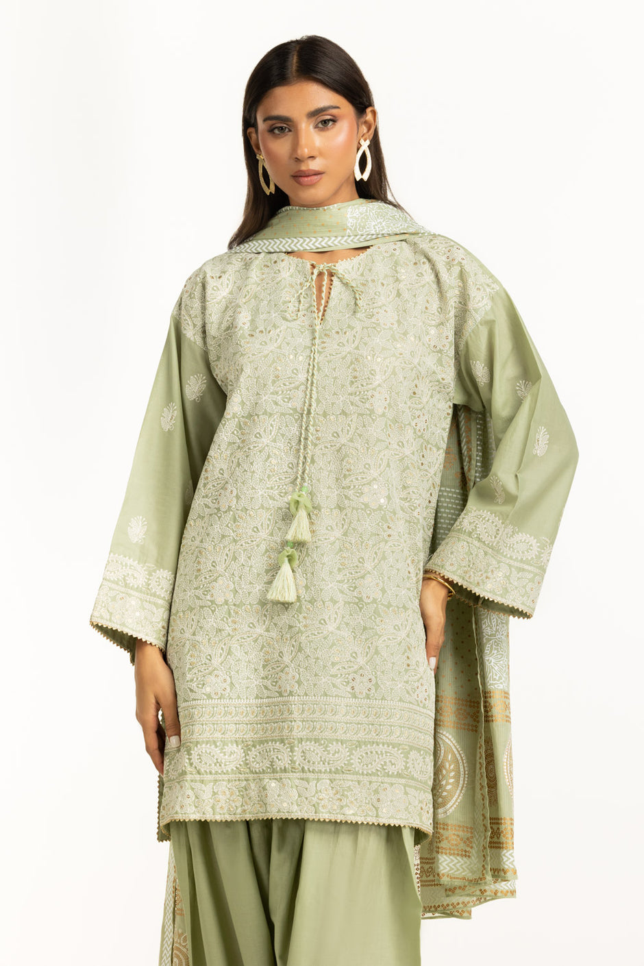 3PC Lawn Embroidered Suit