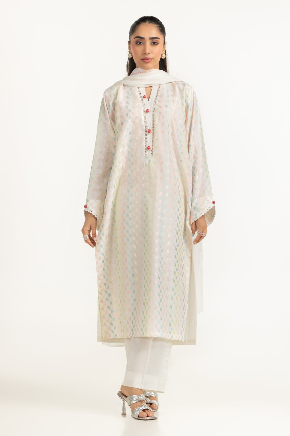 3PC Lawn Embroidered Suit IUSTKSD-2031