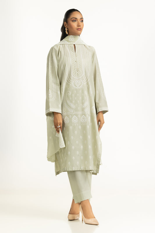 3PC Lawn Embroidered Suit IUSTKSD-2036