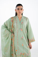 3PC Lawn Embroidered Suit IUSTKSD-2040