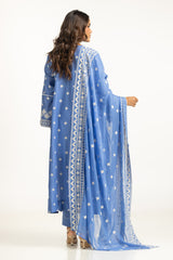 3PC Lawn Embroidered Suit IUSTKSD-2053