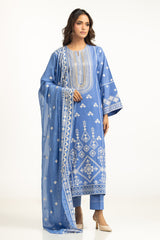 3PC Lawn Embroidered Suit IUSTKSD-2053