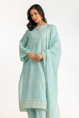 3PC Lawn Embroidered Suit IUSTKSD-2082