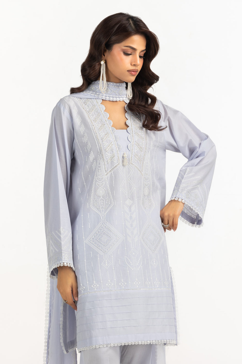 3PC Lawn Embroidered Suit