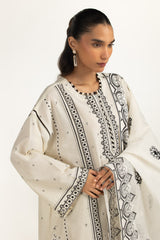 3PC Lawn Embroidered Suit IUSTKSD-2224