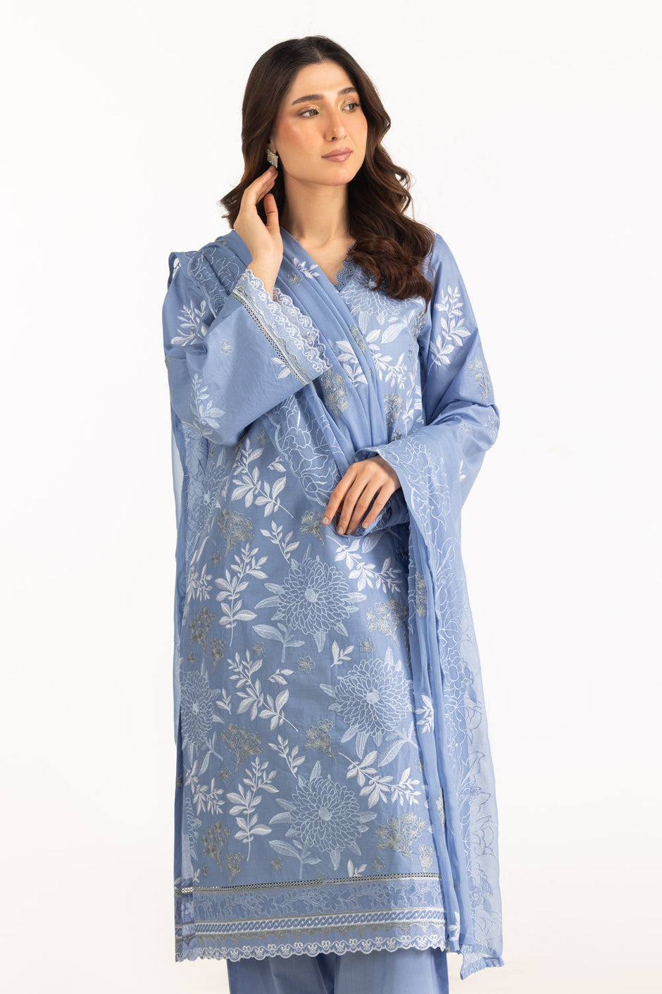 3PC Lawn Embroidered Suit