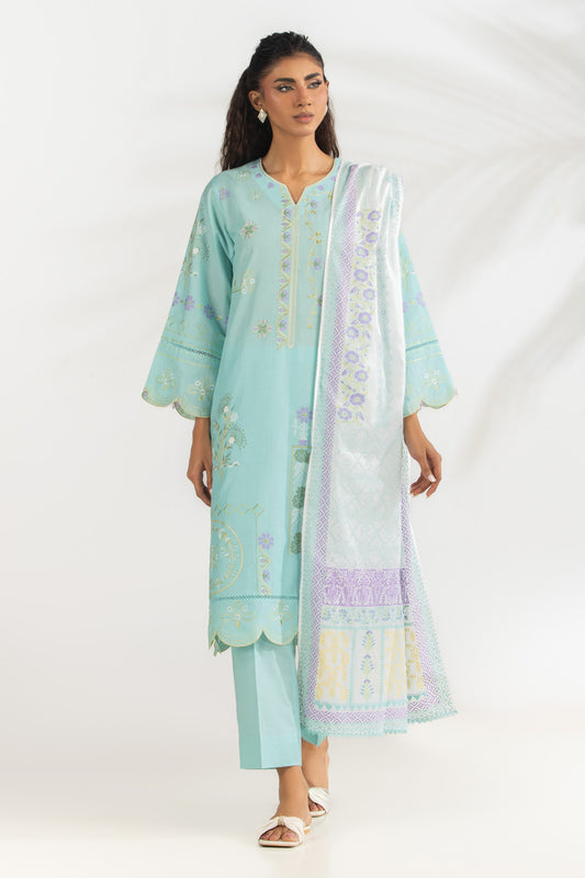 3PC Lawn Embroidered Suit IUSTKSD-2266