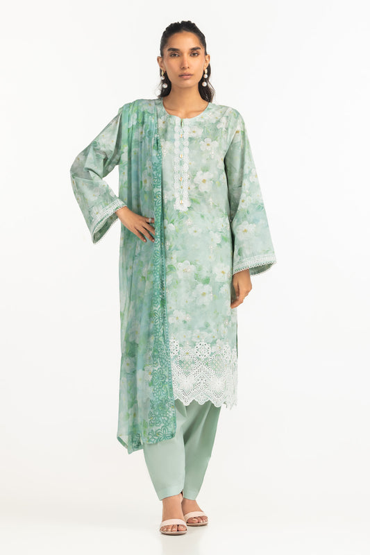 3PC Lawn Embroidered Suit IUSTKSD-2318