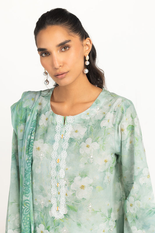 3PC Lawn Embroidered Suit IUSTKSD-2318