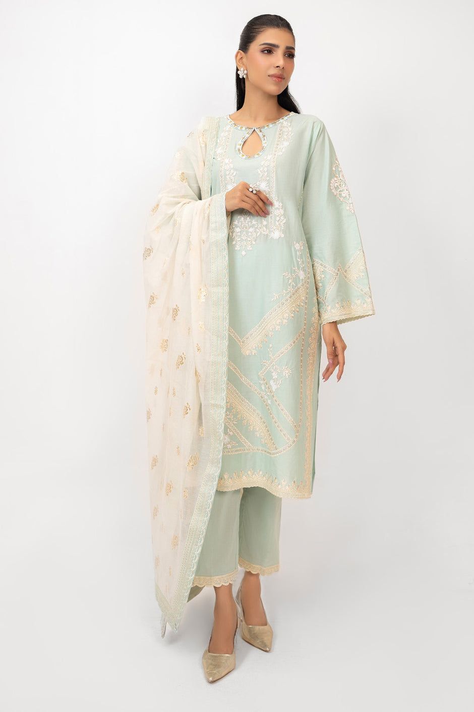 3PC Lawn Embroidered Suit