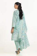 3PC Lawn Lacquer Printed Suit IUSTKSD-2010