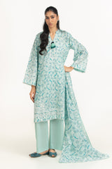 3PC Lawn Lacquer Printed Suit IUSTKSD-2010