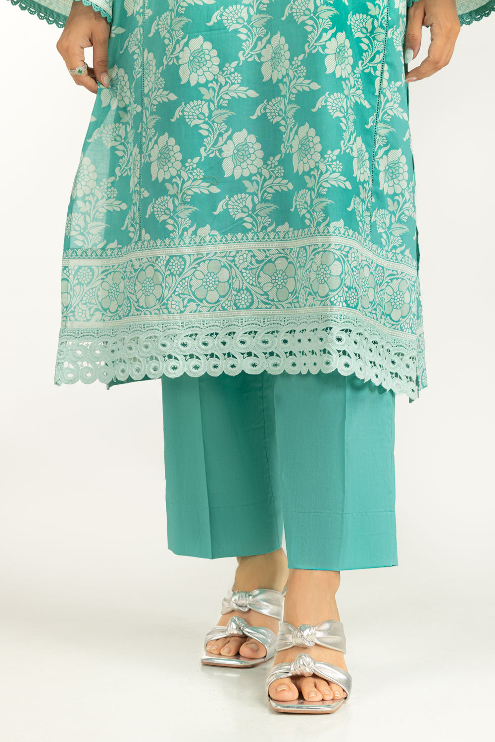 3PC Lawn Lacquer Printed Suit