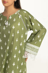 3PC Lawn Lacquer Printed Suit IUSTKSD-2173