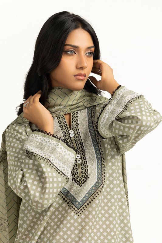 3PC Lawn Printed Suit IUSTKSD-2012