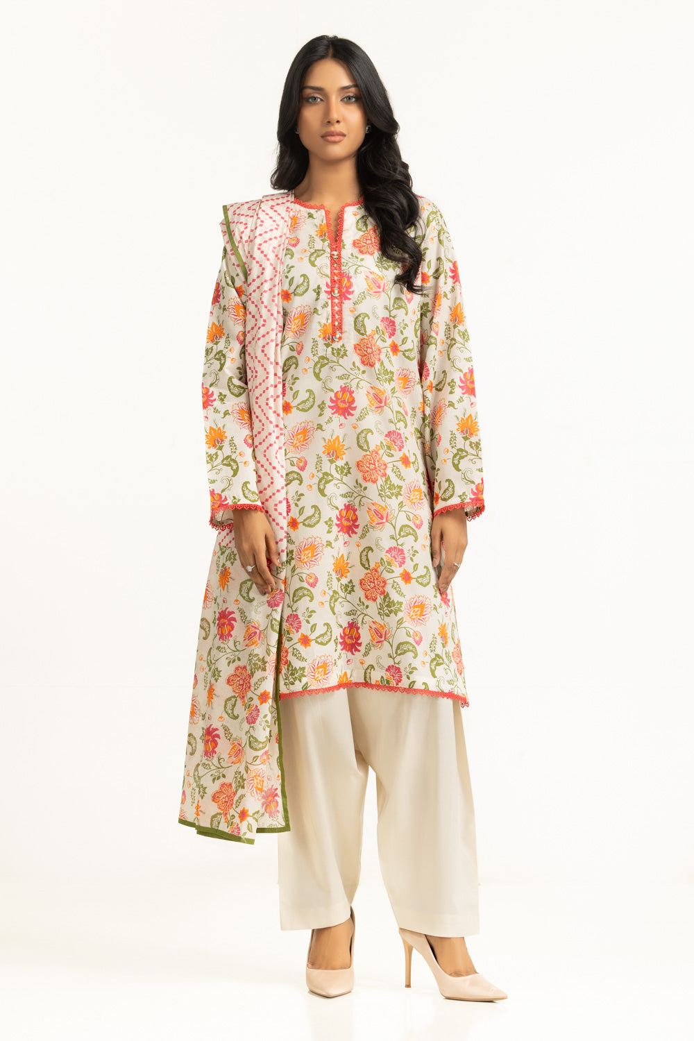 3PC Lawn Printed Suit IUSTKSD-2019