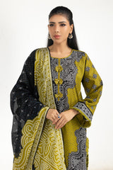 3PC Lawn Printed Suit IUSTKSD-2039