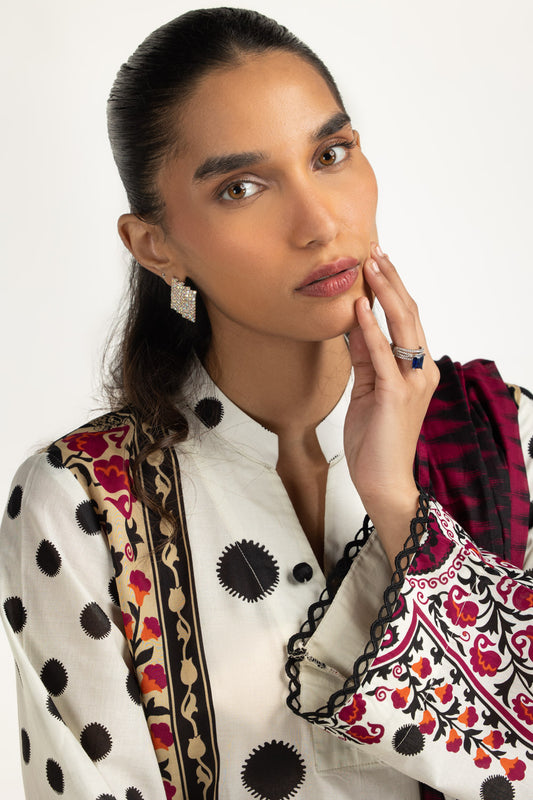 3PC Lawn Printed Suit IUSTKSD-2079