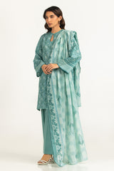 3PC Lawn Printed Suit IUSTKSD-2102