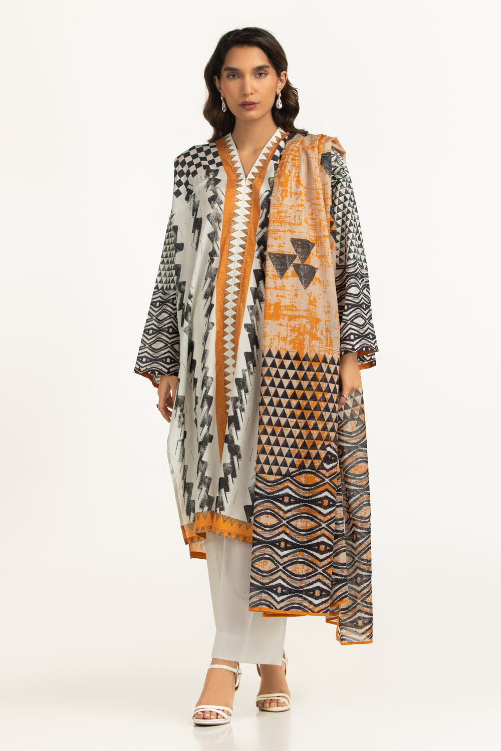 3PC Lawn Printed Suit IUSTKSD-2191