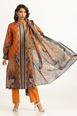 3PC Lawn Printed Suit IUSTKSD-2203