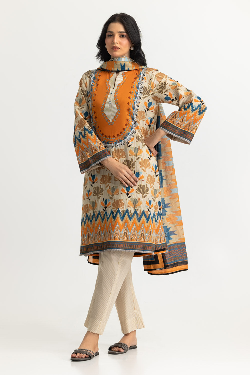 3PC Lawn Printed Suit