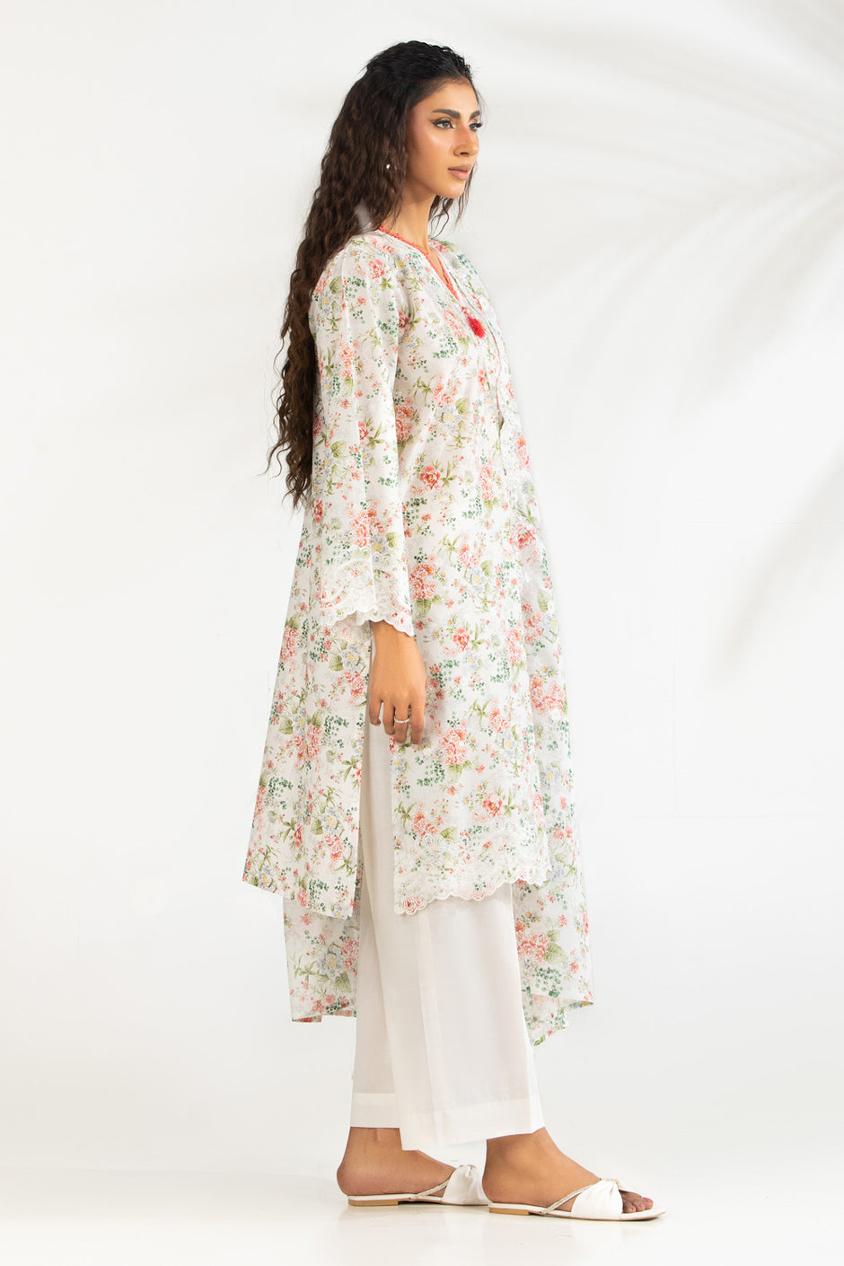 3PC Lawn Printed Suit With Embroidered