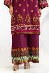 3PC Lawn Printed Suit With Embroidered IUSTKSD-2054