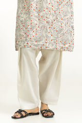 3PC Lawn Printed Suit With Embroidered IUSTKSD-2062