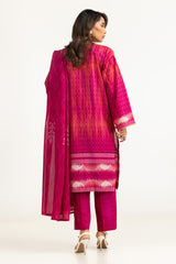 3PC Lawn Printed Suit With Embroidered IUSTKSD-2073