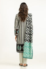 3PC Lawn Printed Suit With Embroidered IUSTKSD-2074