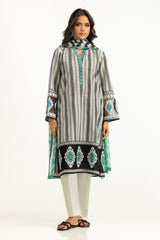 3PC Lawn Printed Suit With Embroidered IUSTKSD-2074