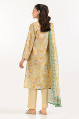3PC Lawn Printed Suit With Embroidered IUSTKSD-2080
