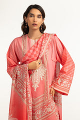 3PC Lawn Printed Suit With Embroidered IUSTKSD-2104