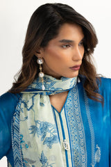 3PC Lawn Printed Suit With Embroidered IUSTKSD-2122