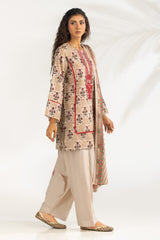 3PC Lawn Printed Suit With Embroidered IUSTKSD-2214