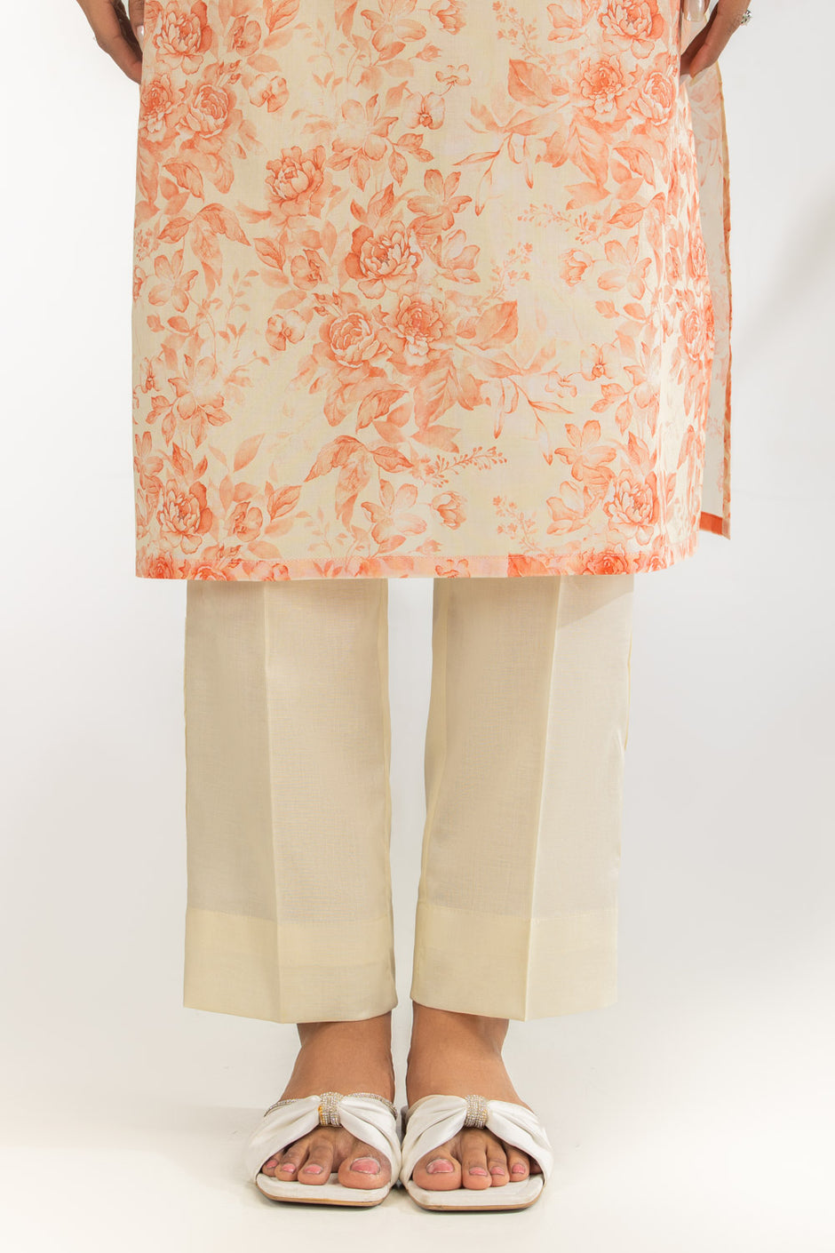 3PC Lawn Printed Suit With Embroidered
