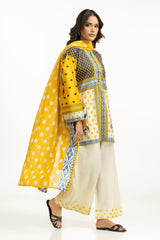 3PC Lawn Printed Suit With Embroidered Trouser IUSTKSD-2069