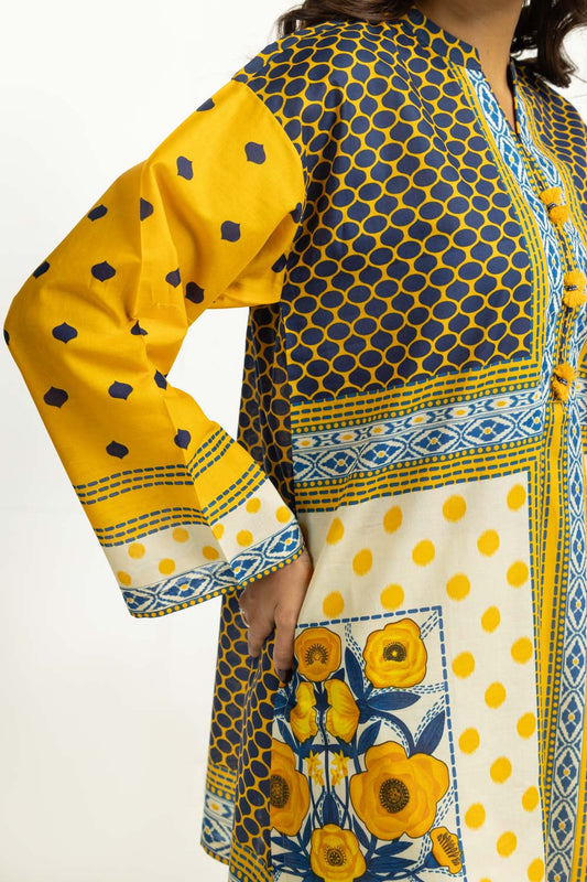 3PC Lawn Printed Suit With Embroidered Trouser IUSTKSD-2069