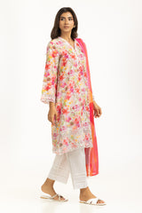 3PC Lawn Printed Suit With Schiffli Embroiderd IUSTKSD-1221